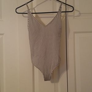Striped swimsuit